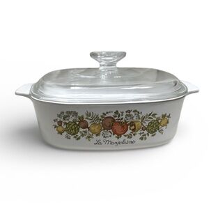 CorningWare casserole "Spice of Life" collection the "La Marjolaine" pattern 2qt